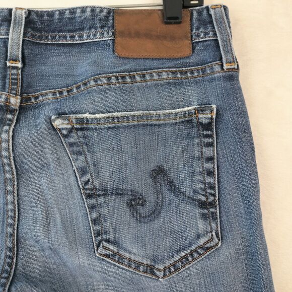 Adriano Goldschmied Jeans Mens 32x34 Blue Matchbox Slim Straight Dark Wash Denim - Picture 13 of 16